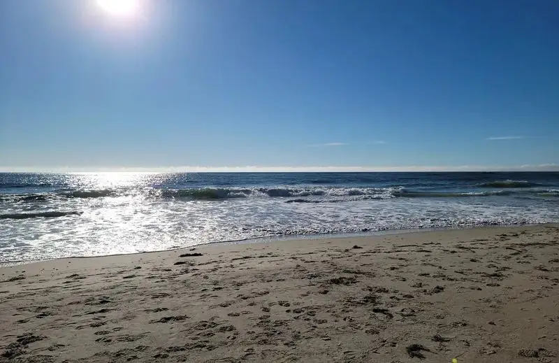 Walking the Boardwalk at Drakes Island Beach