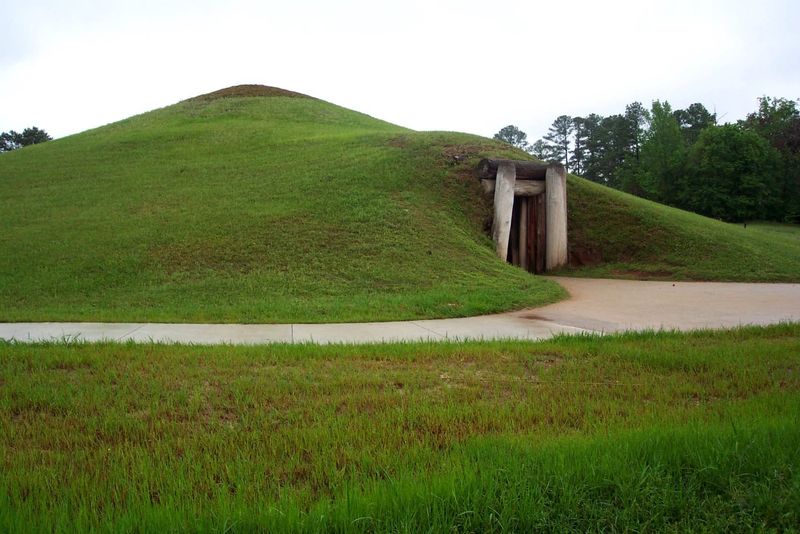 Ocmulgee Mounds National Historical Park, Georgia – Grasslands and Riverbottom Trees