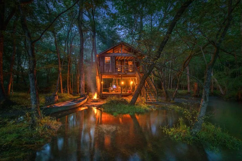 Cabin on the Edge of Georgia’s Okefenokee Swamp