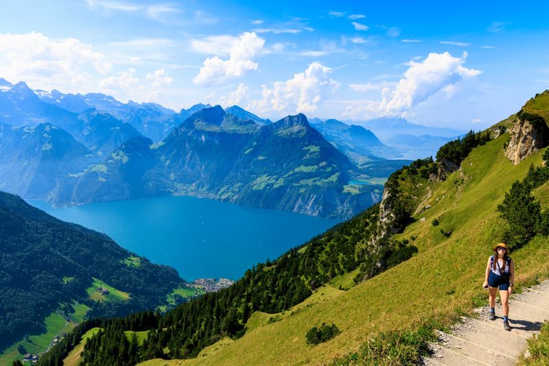Hiking in the Swiss Alps