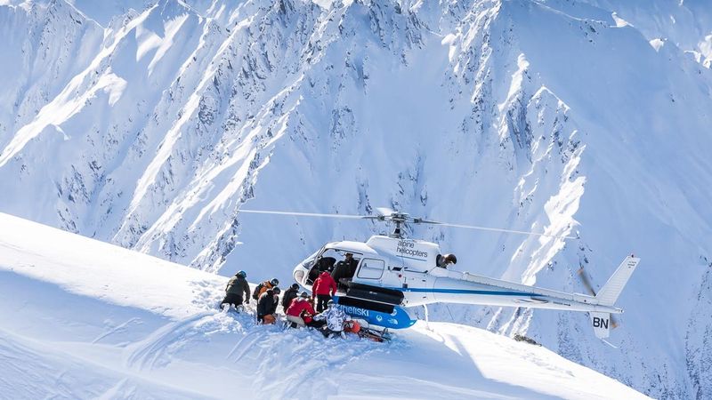 Heli-skiing in the Southern Alps