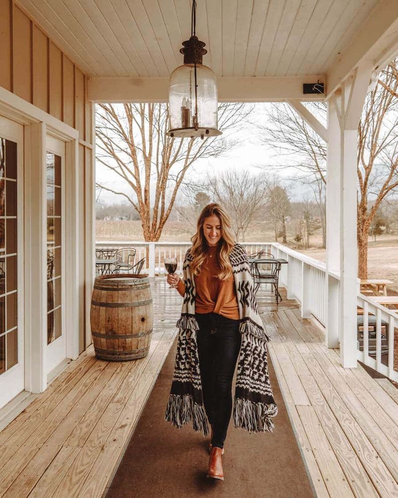 Sip Wine on a Front Porch Swing