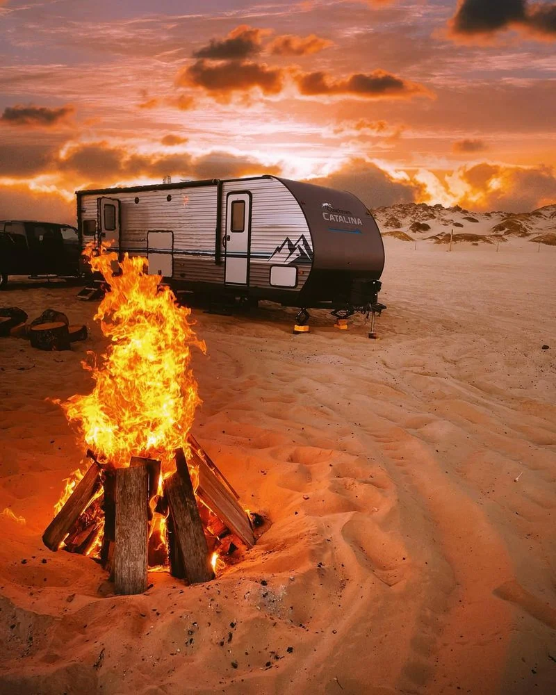 Camping by the Waves