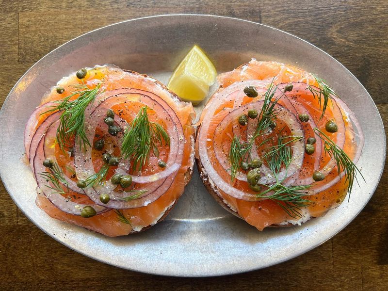 Capers and Dill in Lox Bagel Combinations