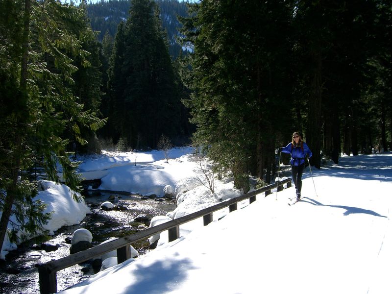 Snowshoeing and Cross-Country Skiing in Winter