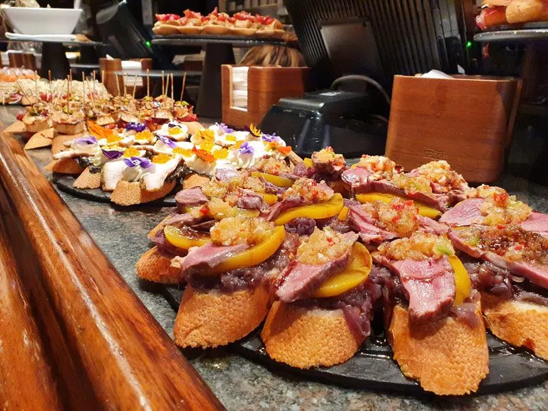 Hop from pintxo bar to pintxo bar in the Old Town
