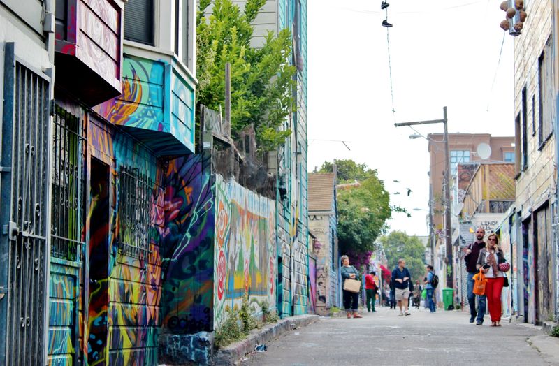 Admire Street Art in the Mission’s Clarion Alley