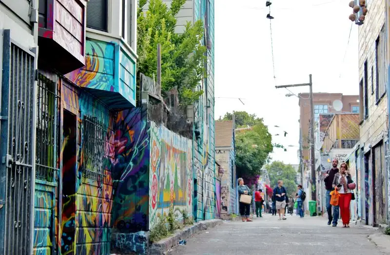 Admire Street Art in the Mission’s Clarion Alley