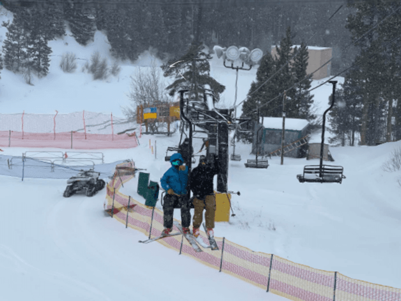 Riding the Hogadon Basin Summer Chairlift