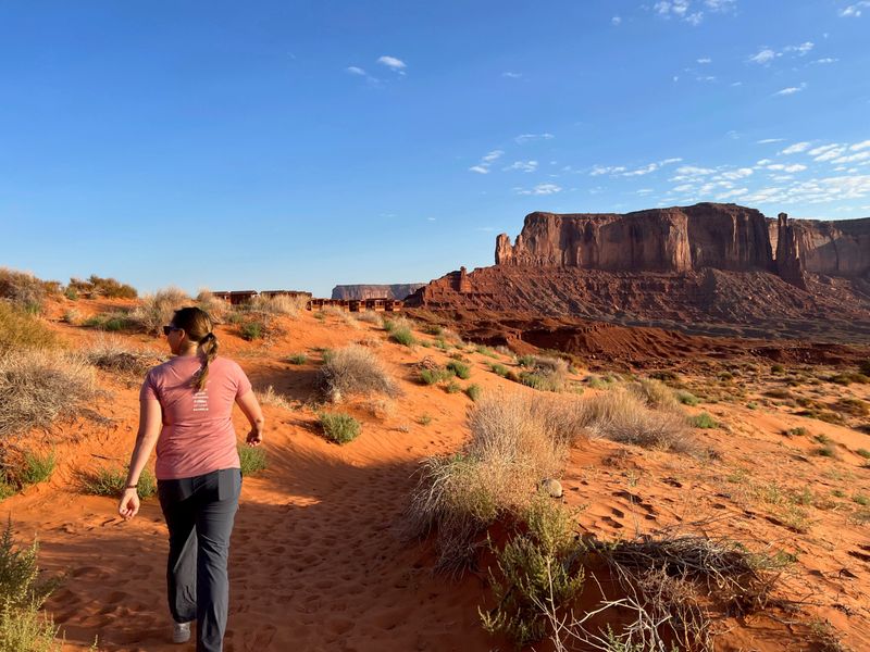 Desert Trails in Arizona or Nevada During Summer