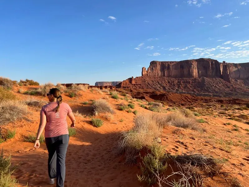 Desert Trails in Arizona or Nevada During Summer