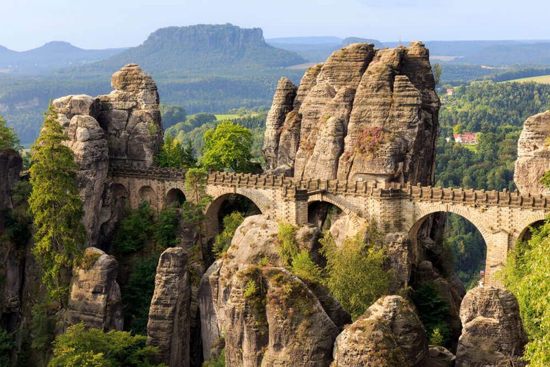 The Bastei Bridge, Saxon Switzerland, Germany