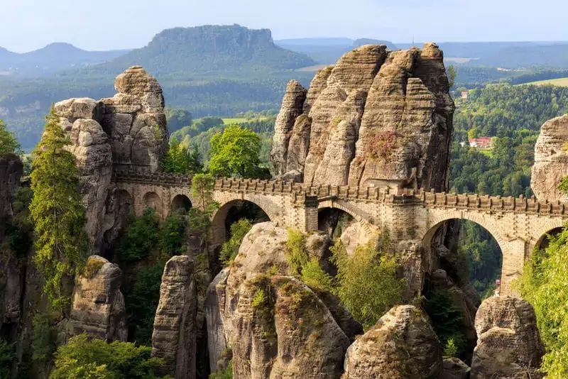 The Bastei Bridge, Saxon Switzerland, Germany