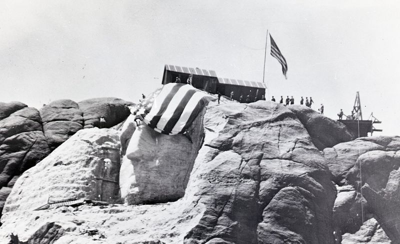 Mount Rushmore (early 1930s, mid-carving)