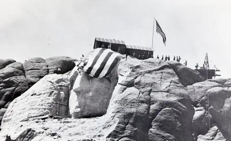 Mount Rushmore (early 1930s, mid-carving)