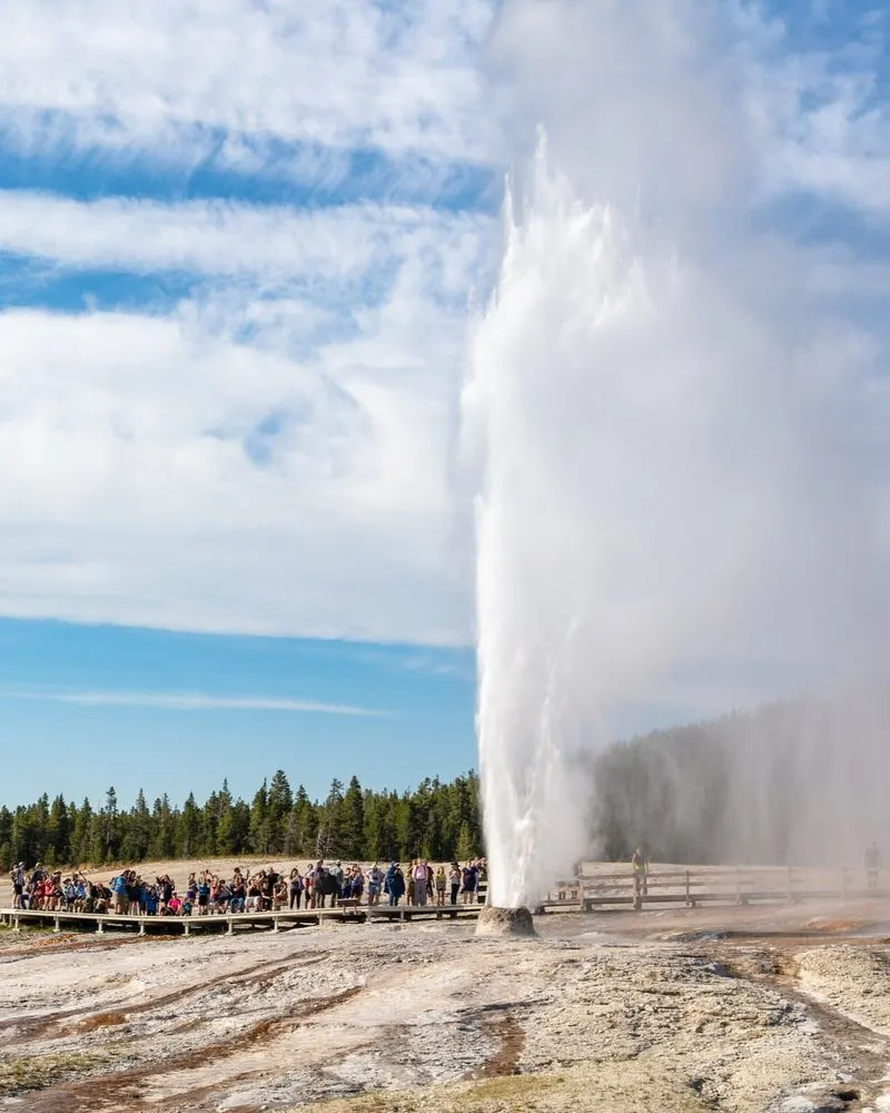 Old Faithful and the Upper Geyser Basin