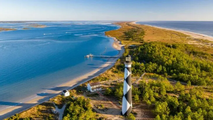 This beach has the clearest water and whitest sand in North Carolina