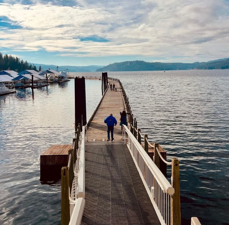 Stroll the Coeur d’Alene Lake Boardwalk