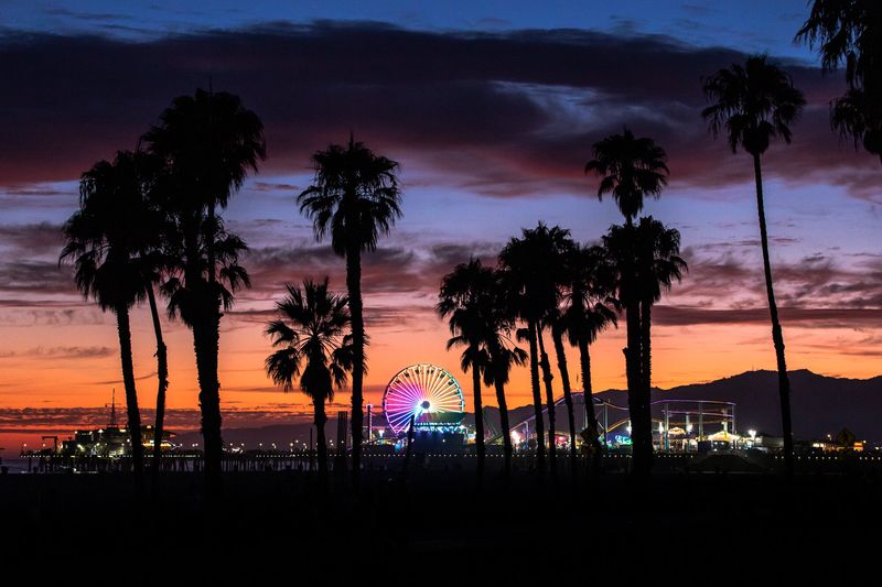 Sunset at Santa Monica Pier