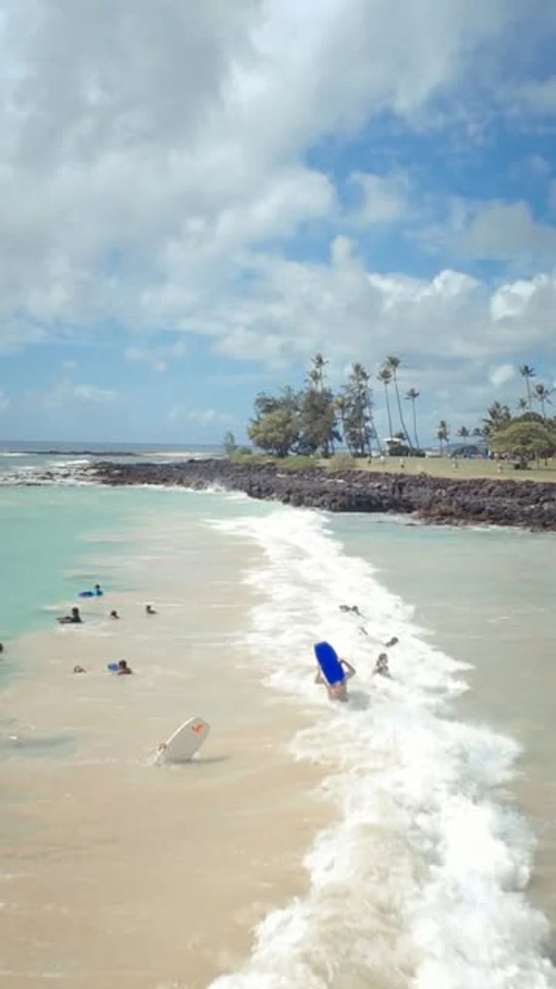 Boogie Boarding at Brennecke’s Beach