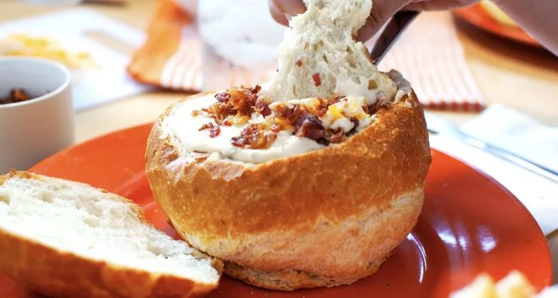 Feast on legendary clam chowder at Splash Café
