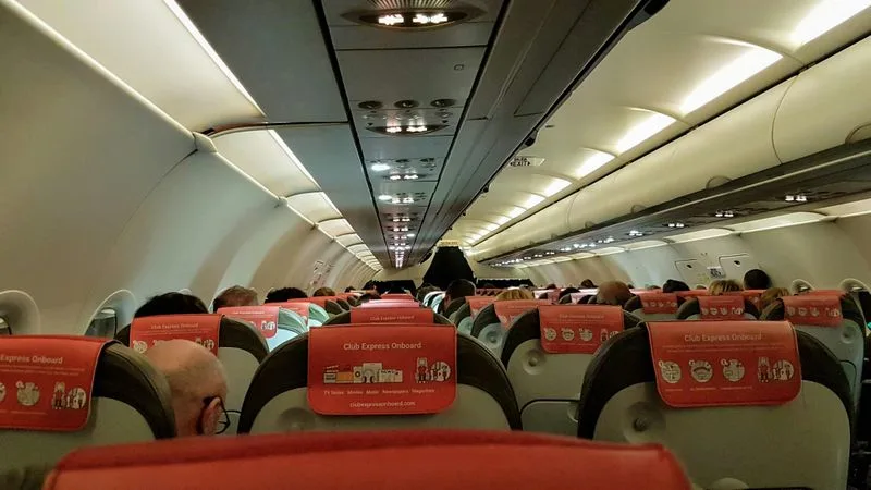 Cabin Lights Dim for Emergency Preparedness
