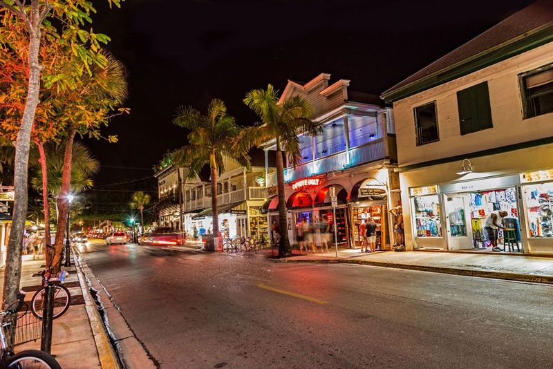 Duval Street after dark