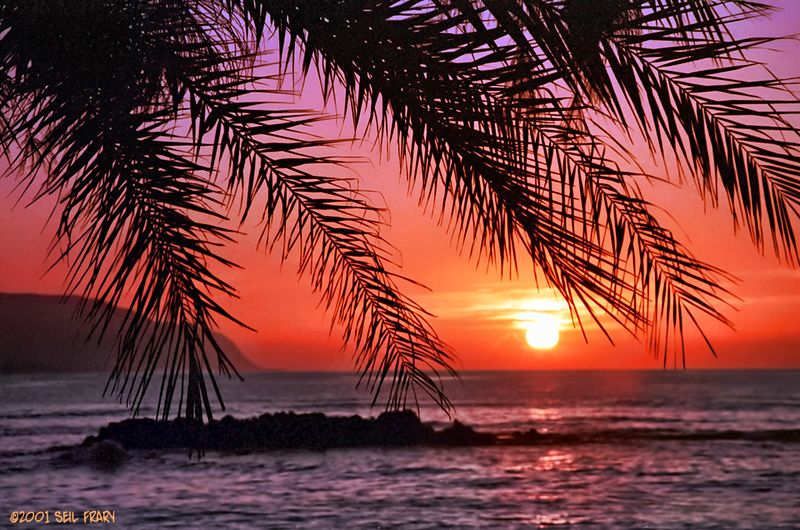 Sunset at Haleiwa Beach Park