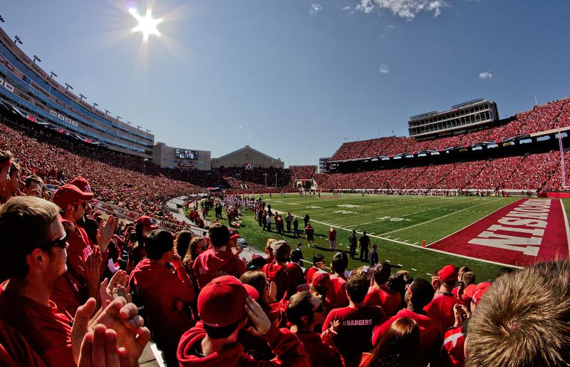 Electric Game Day Atmosphere at Camp Randall Stadium