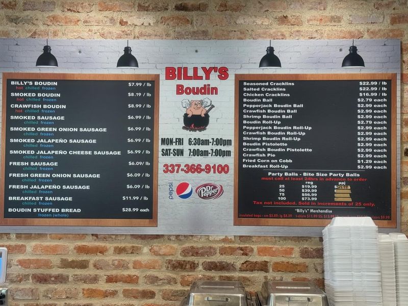Billy’s Boudin & Cracklins