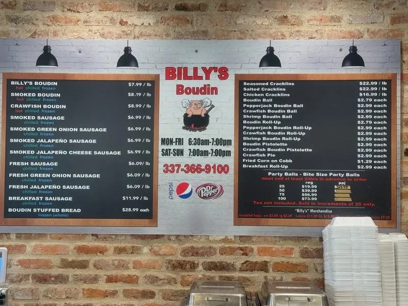 Billy’s Boudin & Cracklins