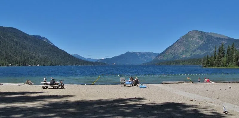 Swimming at North Shore Beach