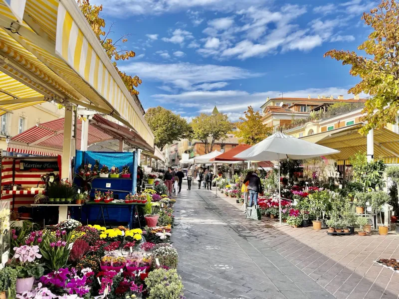 Visit the Cours Saleya flower and food market