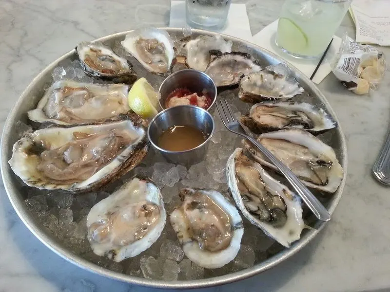 Slurping Fresh Oysters on the Half Shell in New England