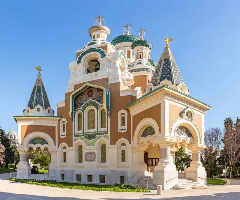 Admire Russian architecture at the Saint Nicholas Orthodox Cathedral