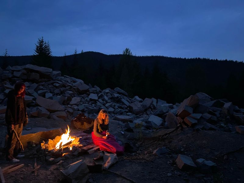 Campfires, Rain, and S’mores Under Pine Trees