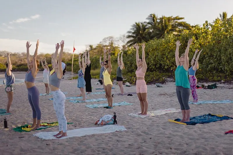 Morning Yoga on the Beach