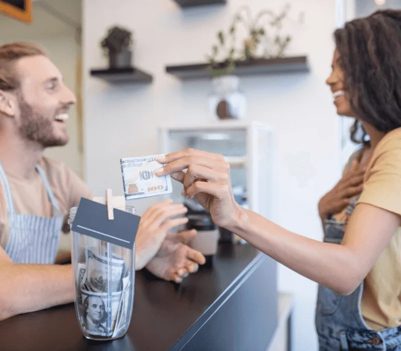 Forgetting to Tip the Counter Guy