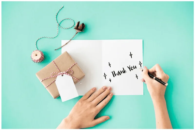 Leaving a Thank-You Note