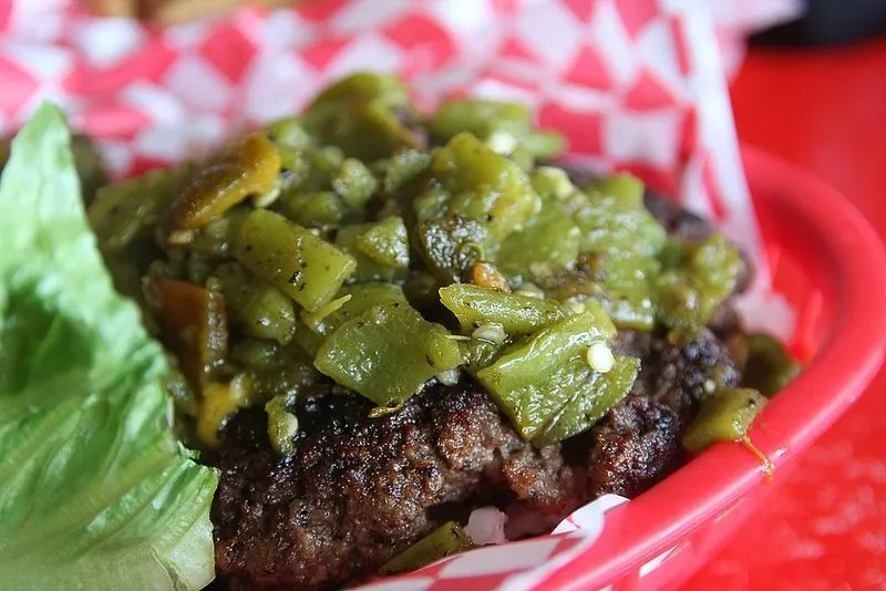 Ordering a Green Chile Cheeseburger in New Mexico