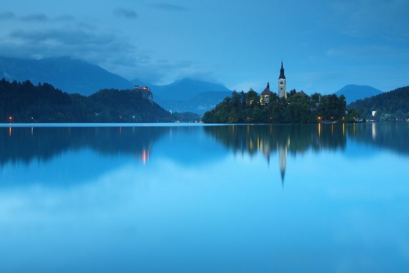 Evening Stillness with Church Bells Echoing