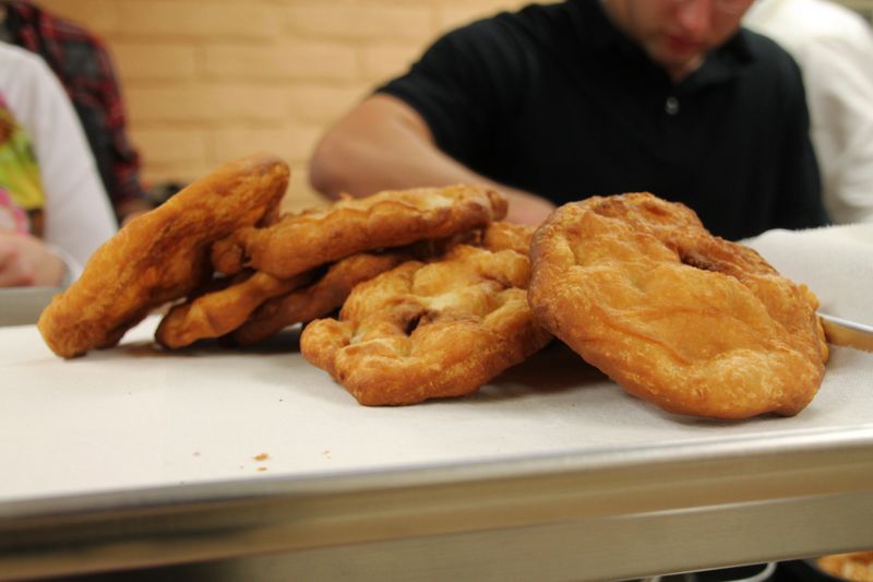 Sampling Navajo Fry Bread at a Reservation Stand in the Southwest