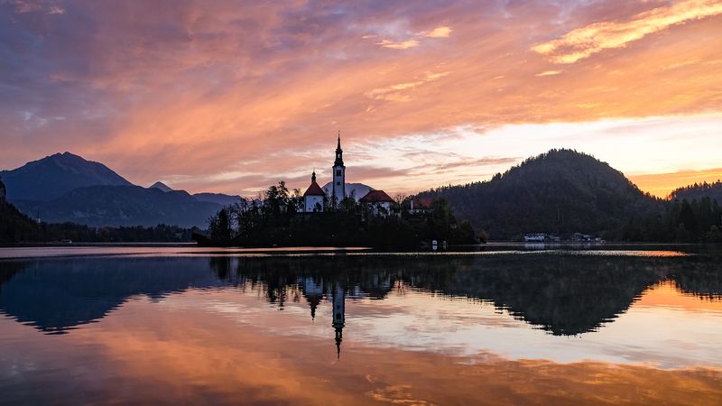Sunrise Over the Julian Alps