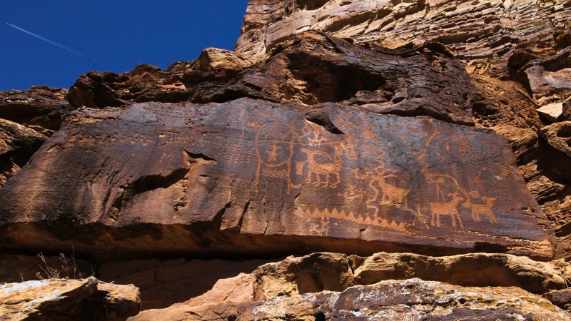 Petroglyphs at Nine Mile Canyon