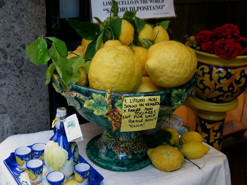 Sample Limoncello from Local Producers