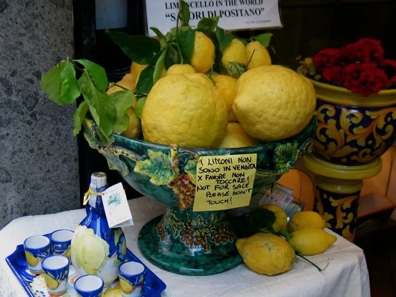 Sample Limoncello from Local Producers