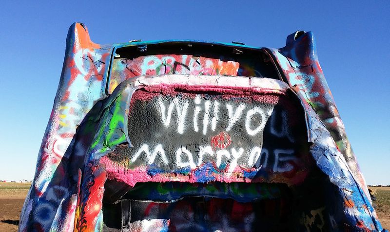 Cadillac Ranch (replica in NM art displays)