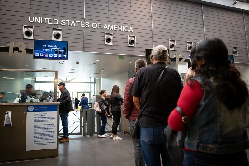 Using Your Phone in the Customs Line
