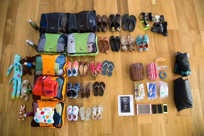 Bring travel-size toiletries