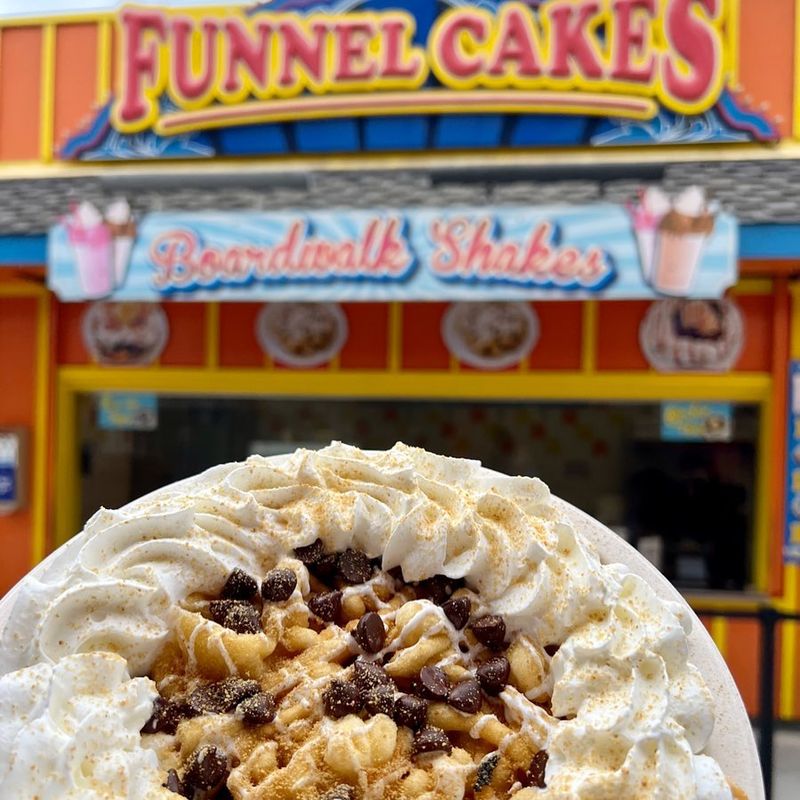 Funnel Cakes at Funnel Cakes Stand